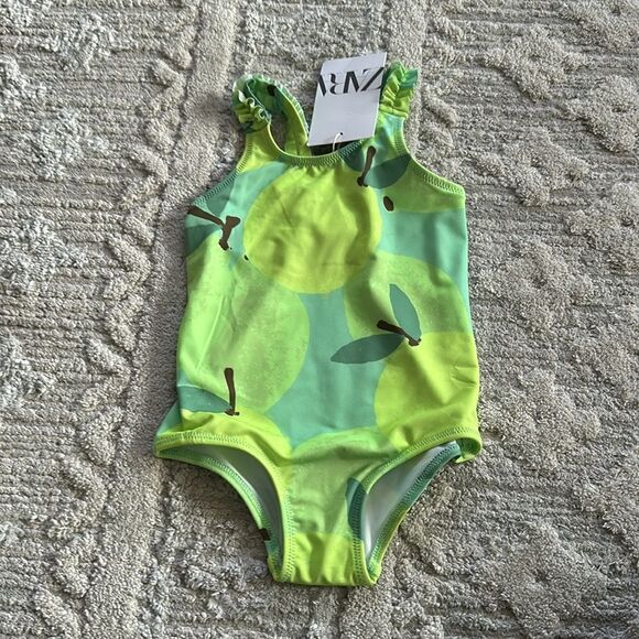 ZARA Kids | Green | FRUITS SWIMSUIT - Picture 5 of 5